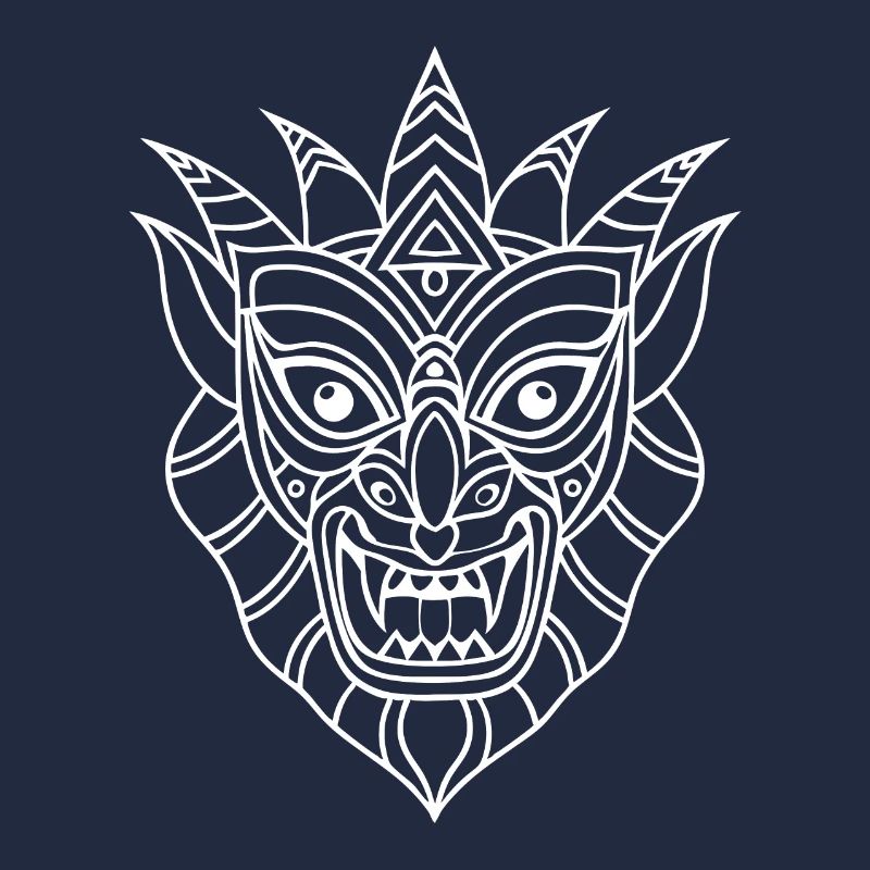 Un masque tribal complexe