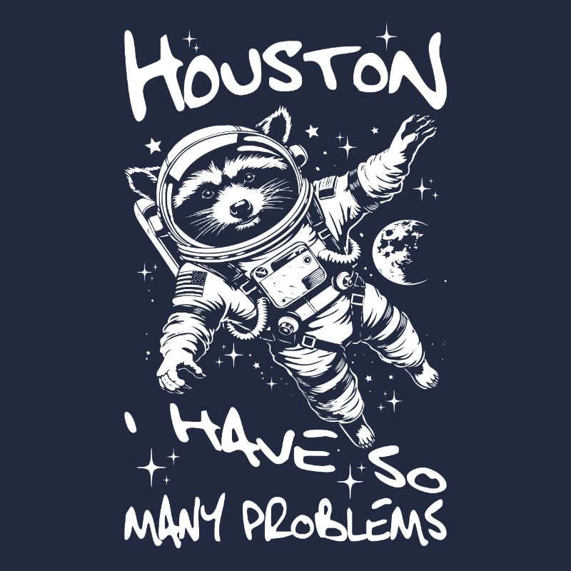 Vintage Raccoon Houston I Have So Many Problems