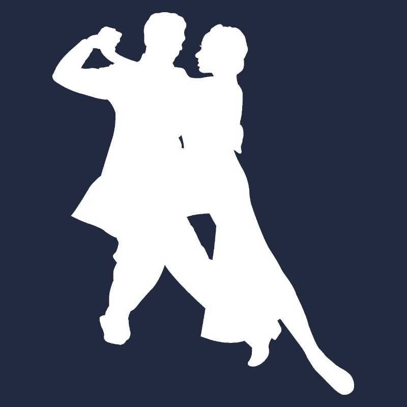 Danse élégante couple silhouette danse classique