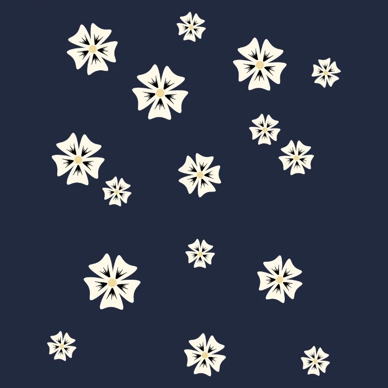 Blumenmuster in schlichtem Stil