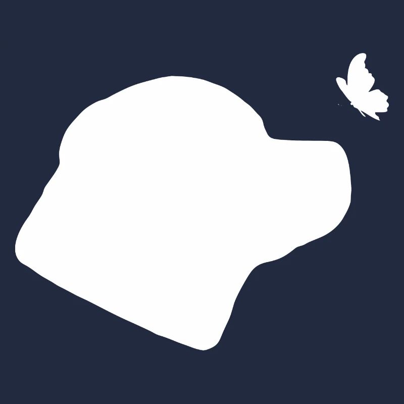 Rottweiler mit Schmetterling