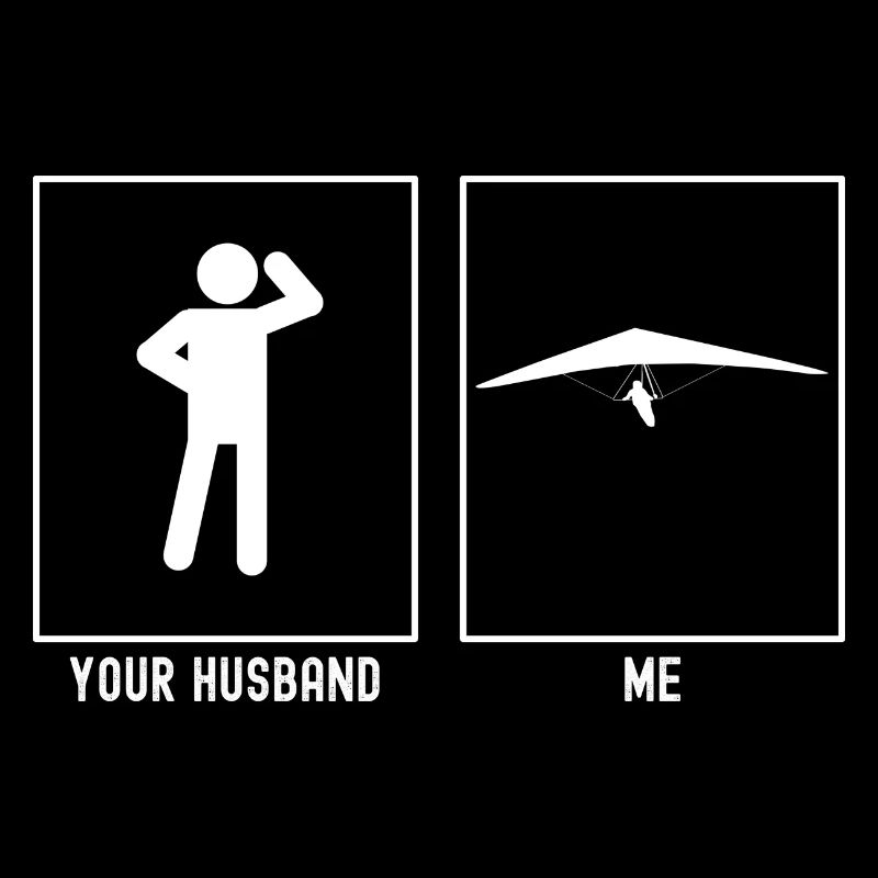 Your husband - Me - Sky gliding front Illu