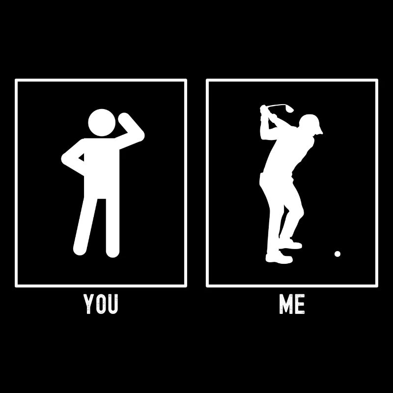 Sie - Ich - Golfspieler