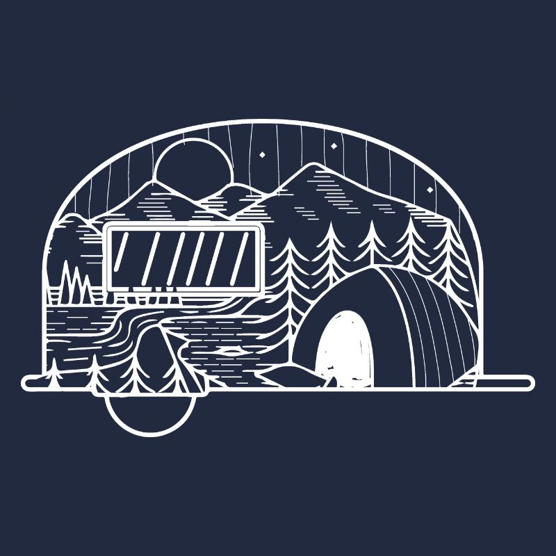 Berg - Camping Wohnwagen - (3)
