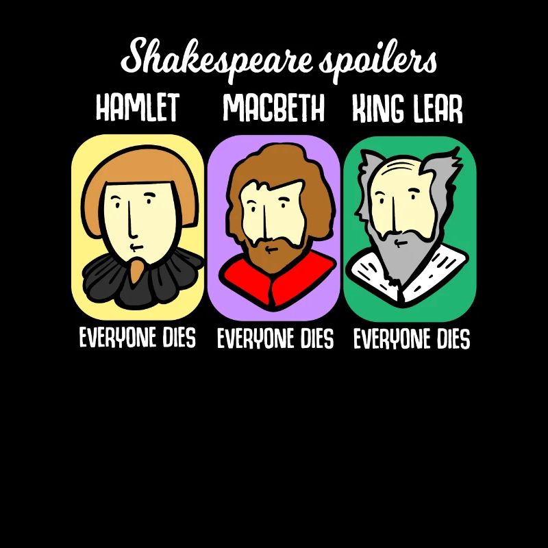 Shakespeare Zitat Spoiler Hamlet Lehrer Geschenk
