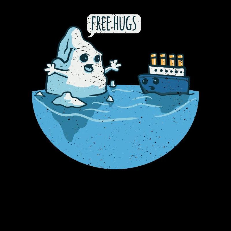 Eisberg & Schiff Spruch Free Hugs Knuddel