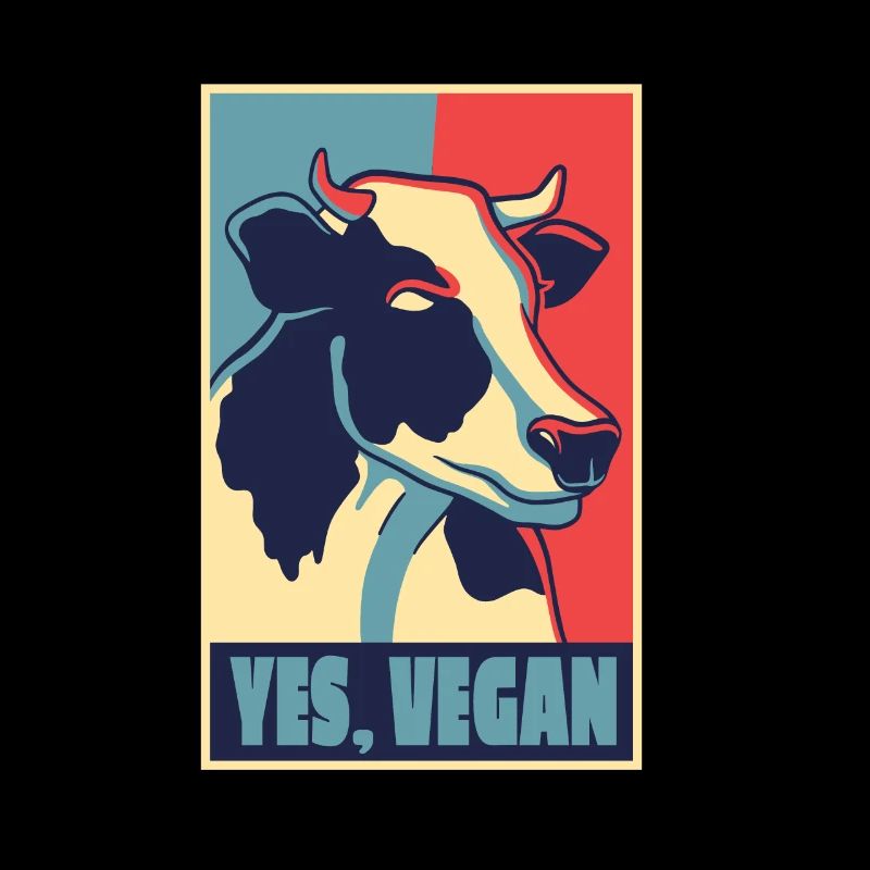 AFFICHE VACHE VEGAN