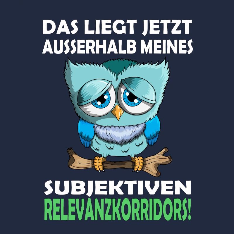 Nachtaktiv Eule Vogel Greifvogel mit Spruch