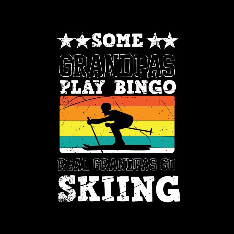 Alter Mann Ski Sking Snowboard Wintersport Rentner
