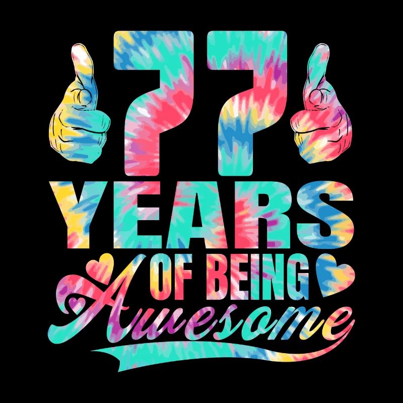 77e anniversaire ou anniversaire 77 ans d’existence