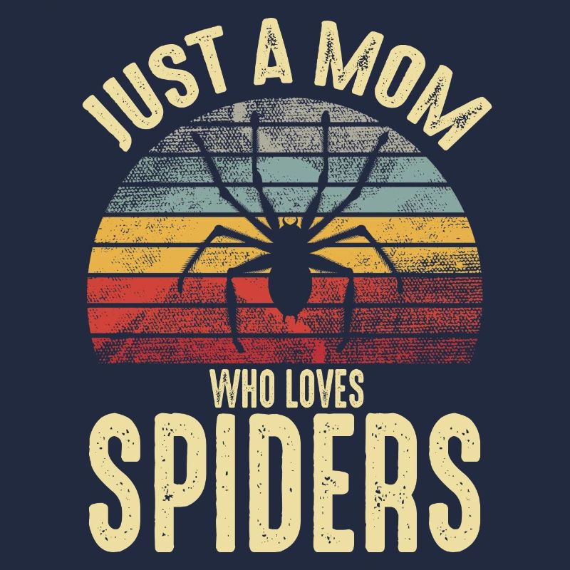 Nur eine Mutter, die Spinnen liebt Retro Spider