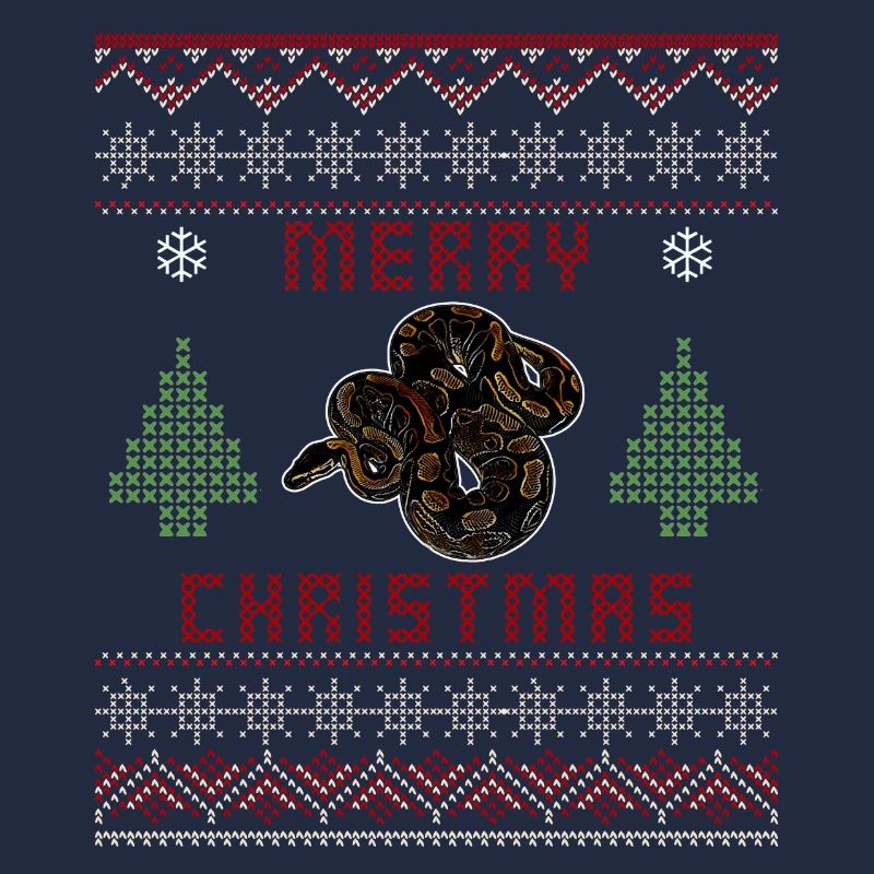 Ball Python Schlange Besitzer Weihnachten Pullover
