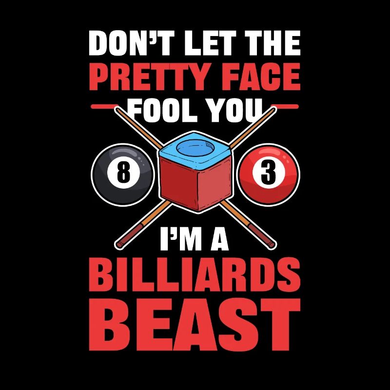 Don't Let Pretty Face Fool You Cue Pool Billiards