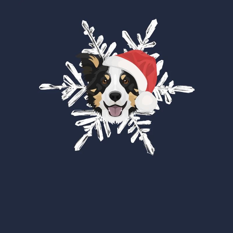 Border Collie Merry Christmas