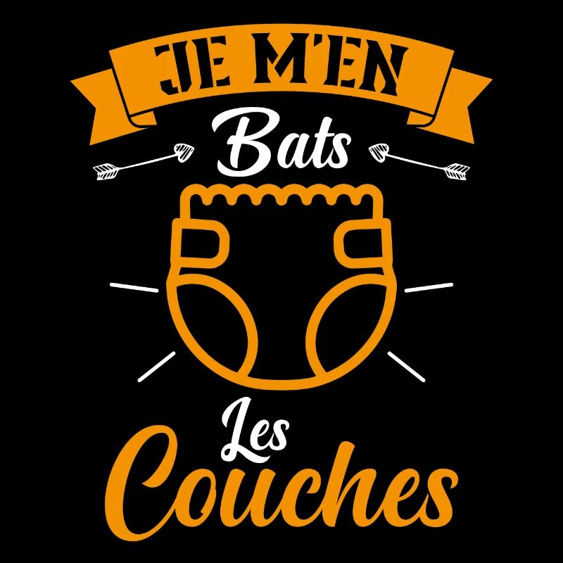 Je M'en Bats Les Couches Cadeau Body Fun Enceinte