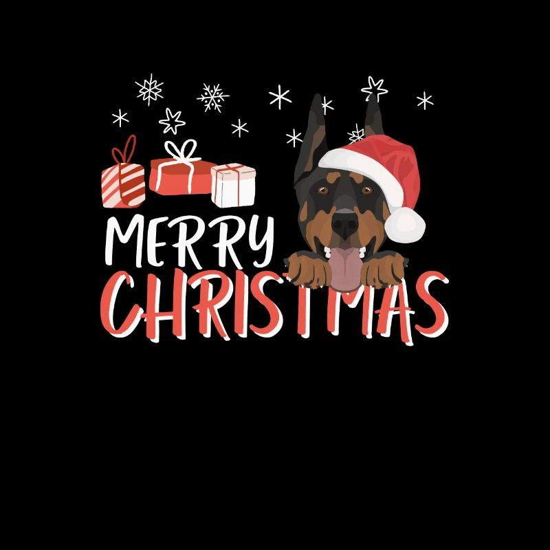 Doberman Joyeux Noël