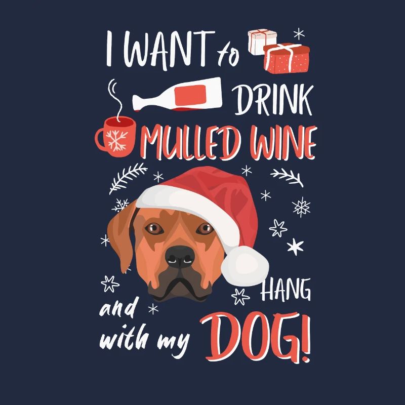 Rhodesian Ridgeback Vin chaud Noël