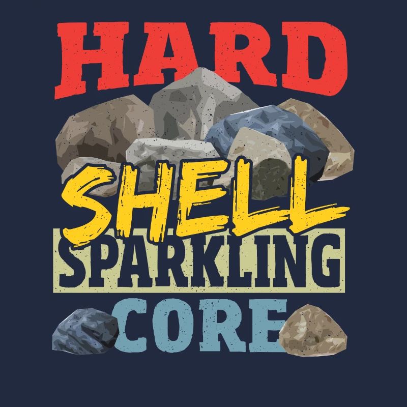 Hard Shell Sparkling Core Mineral Collecting