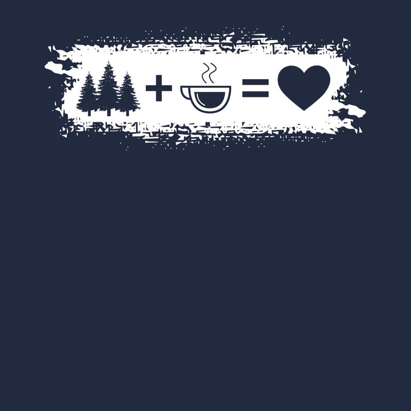 Grunge Rectangle - Heart - Coffee - Trees -