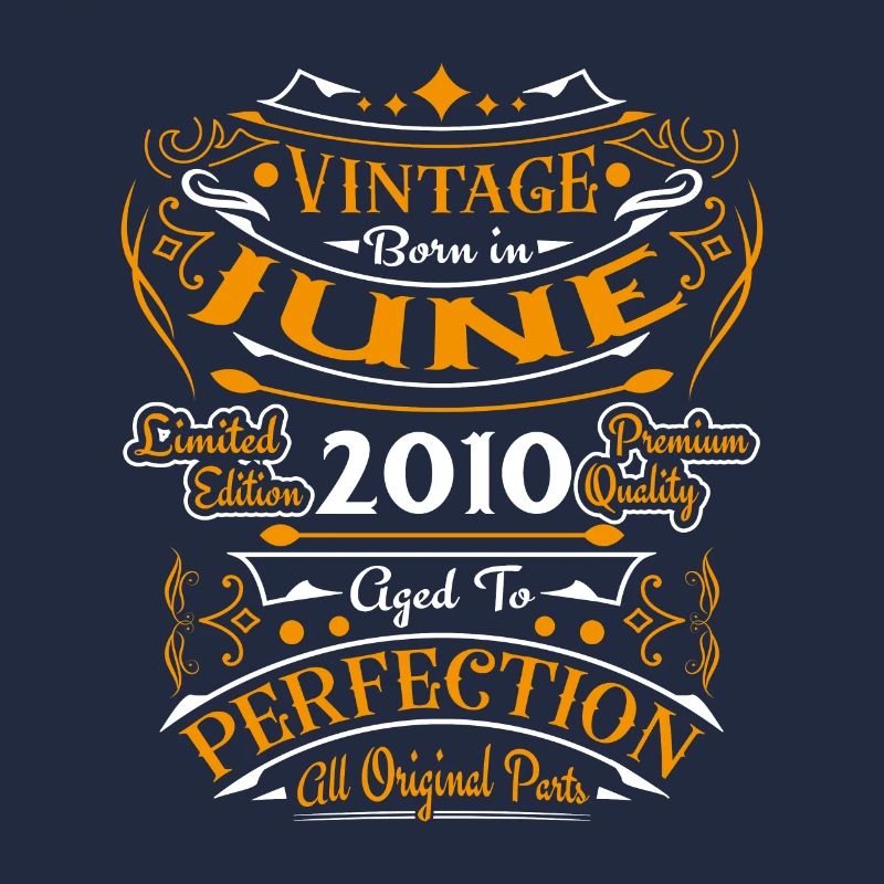 Juni 2010 Vintage Geburtstag Retro Geschenk