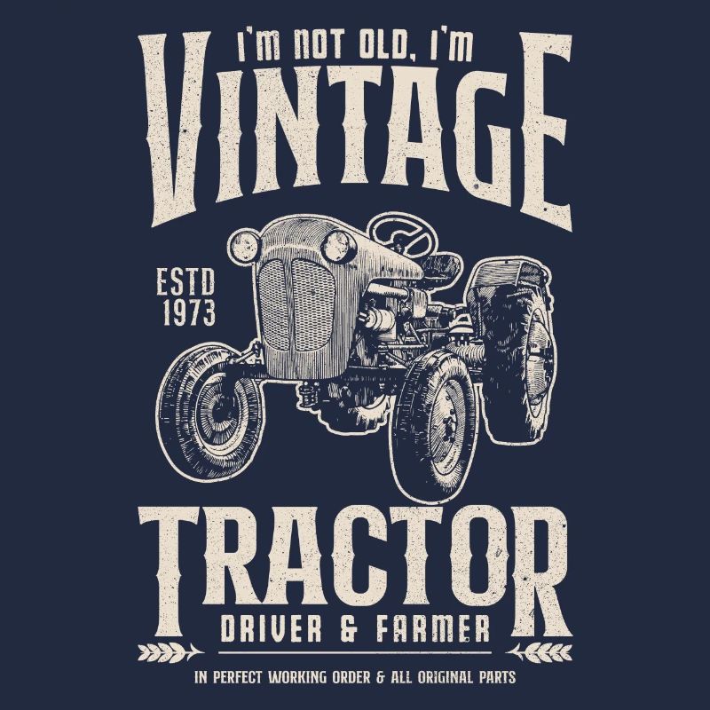 Oldtimer Traktor Bauer Geburtstag Jahrgang 1973