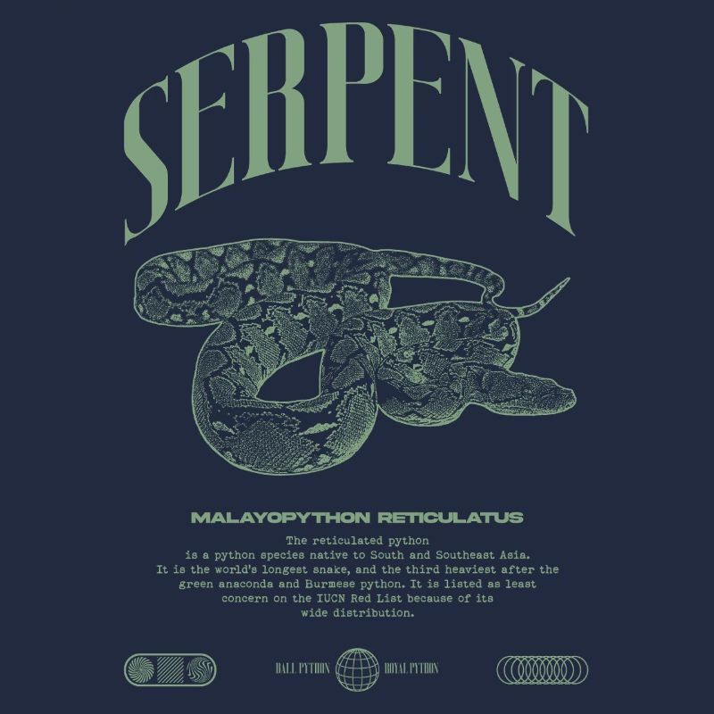 Reticulated Python Reptile Keeper Streetwear