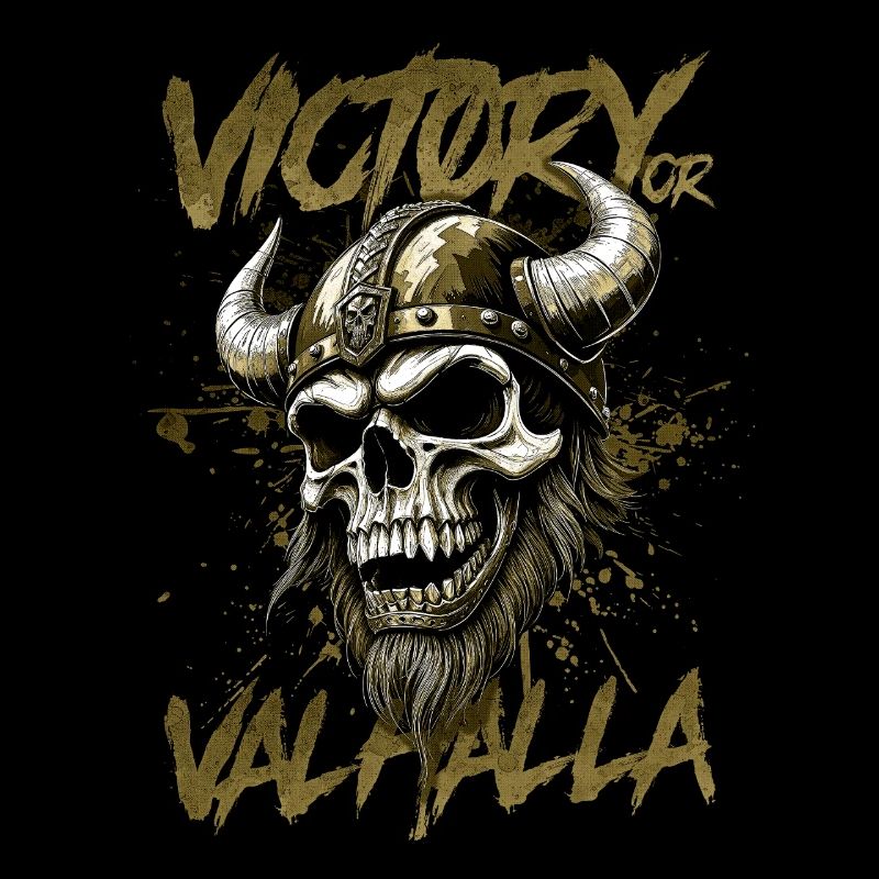 Nordischer Wikingersieg oder Walhalla