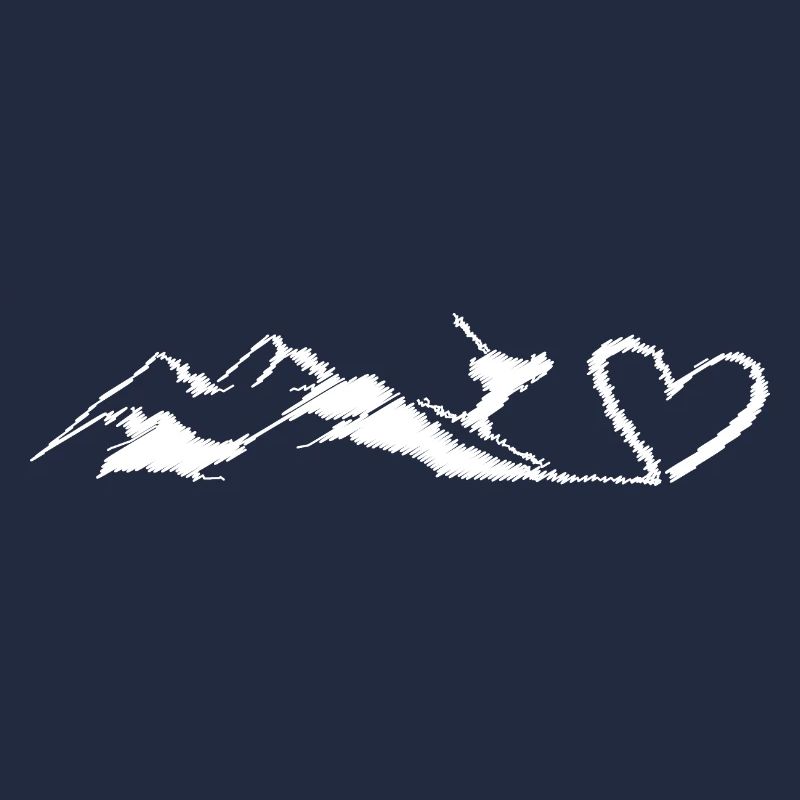 Heart - Mountain - Skiing - (3)
