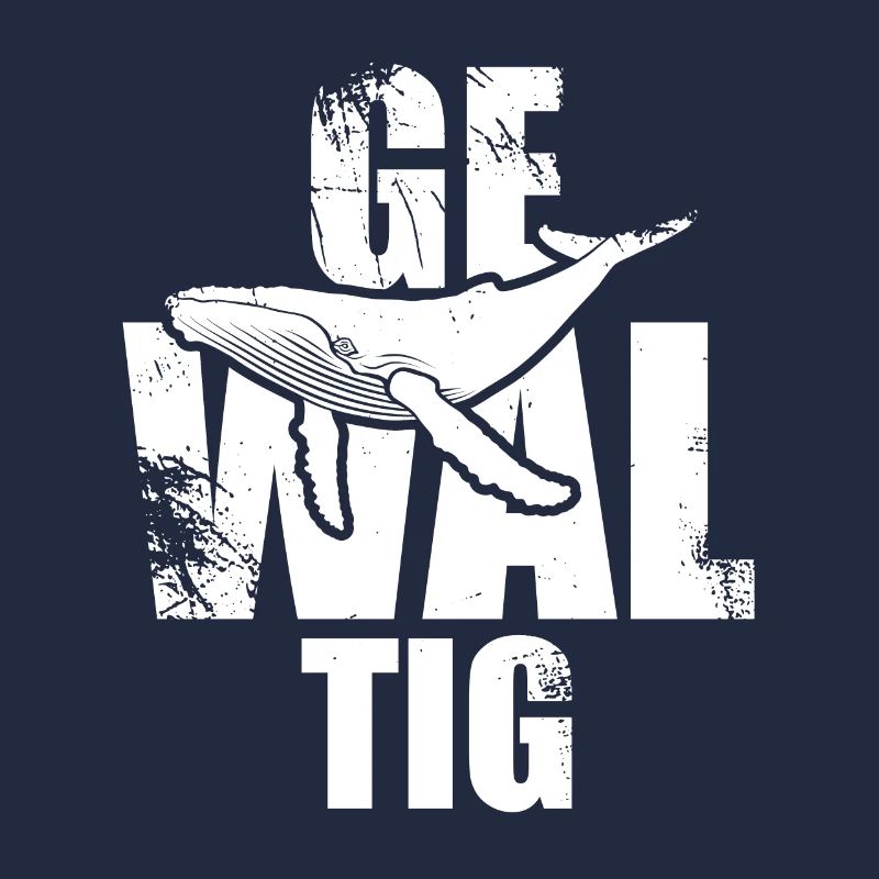 Gewaltig Wal - Buckelwal - Meeressäuger - Geschenk
