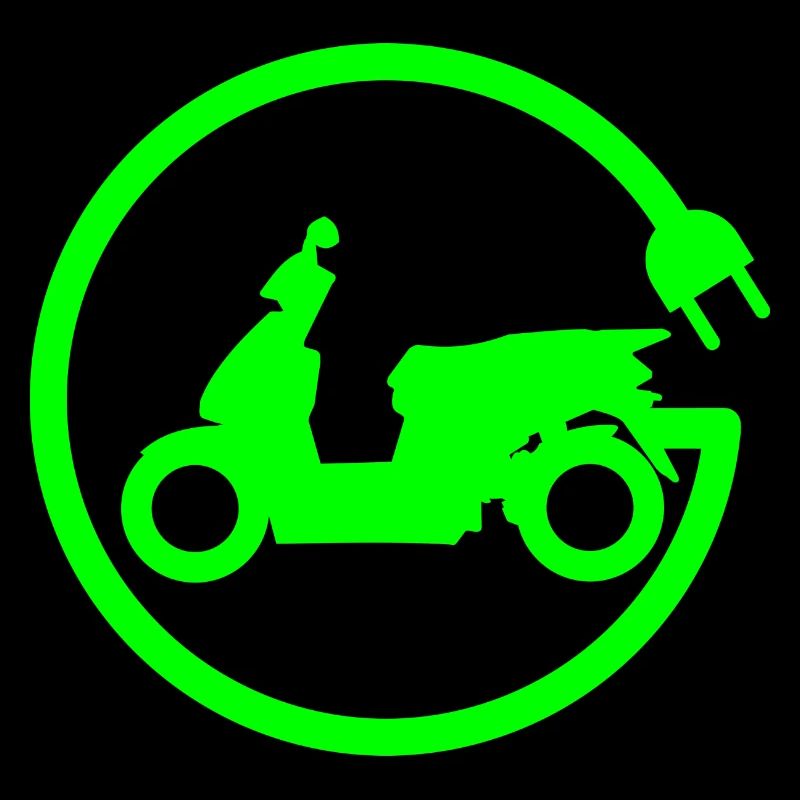 Motorroller Elektro Roller Stecker Grün