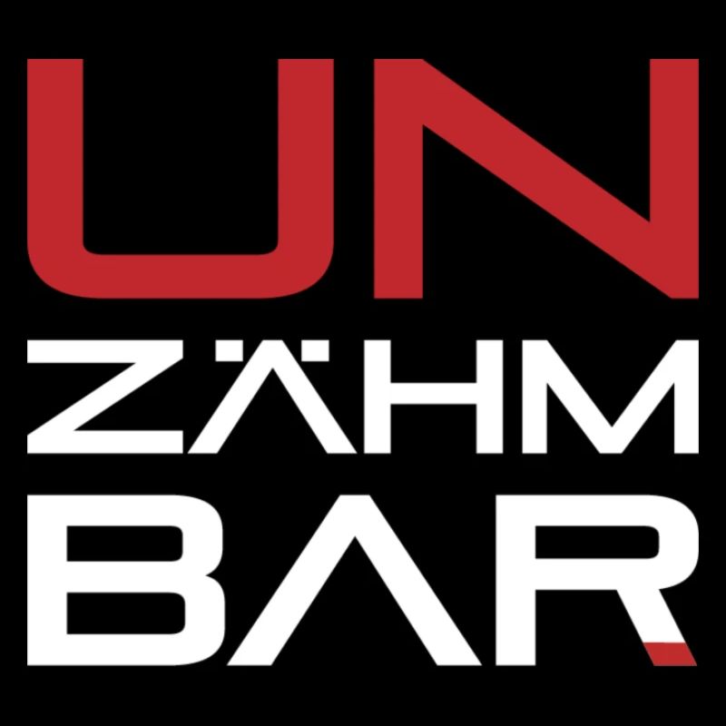 UNZÄHMBAR weiß-rot
