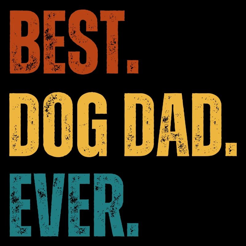 Bester Hunde Papa Vatertag Geschenk Retro Hunde