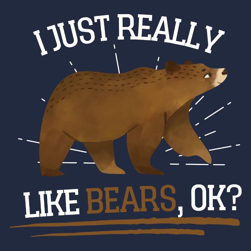 Braunbär Grizzly Wald Tier Lustiges Geschenk Bär