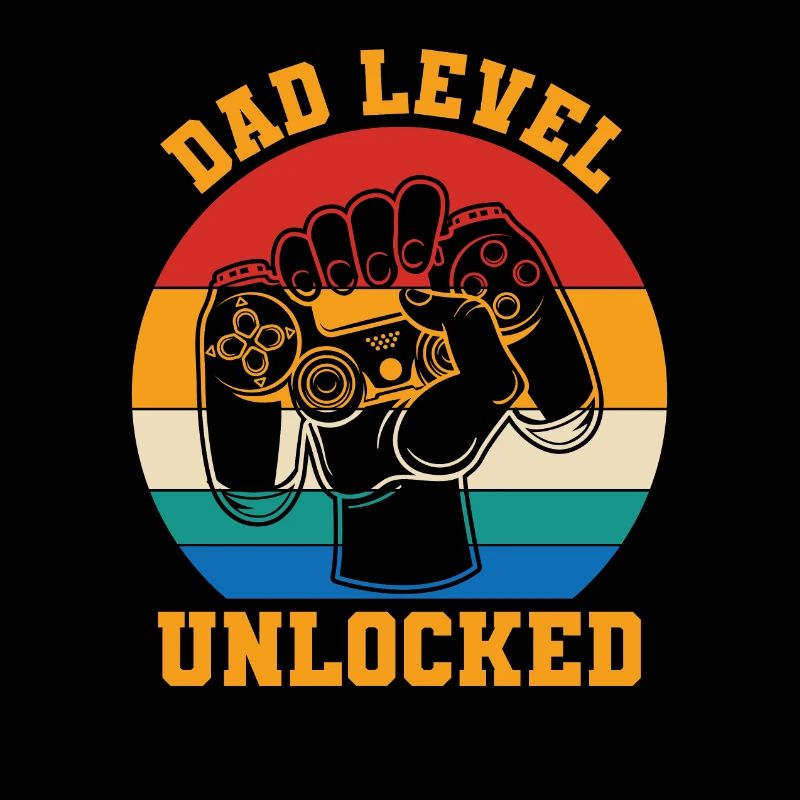 Dad Level entsperrt Retro Vintage neuen Vater