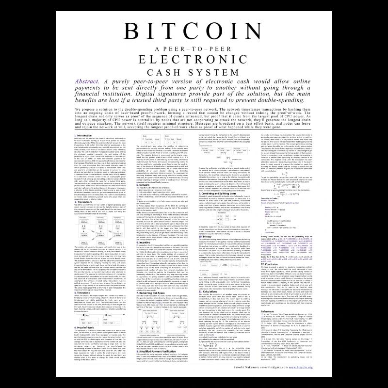 bitcoin whitepaper 1.0