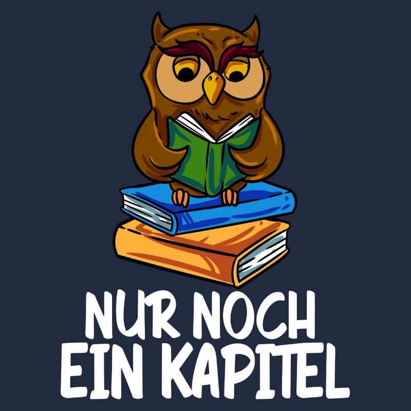 Nur Noch Ein Kapitel Bücher Eule Lesen Bücherwurm
