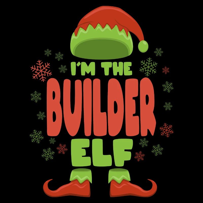 Construction worker Christmas elf