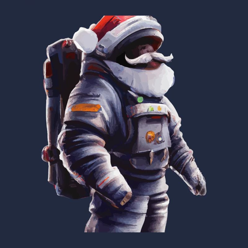 Idée cadeau du Père Noël dans la combinaison spatiale