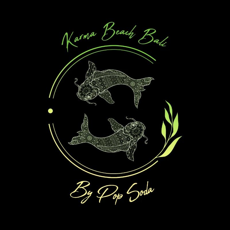 Karma Beach fishes vert jaune