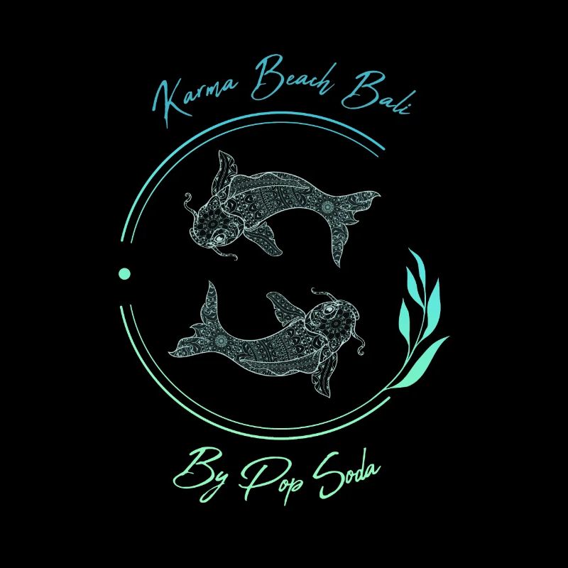Karma Beach Fische blau