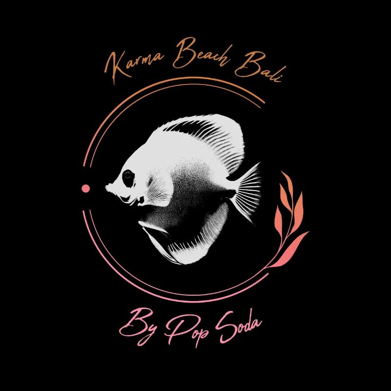 Karma Beach Tang fish orange pink