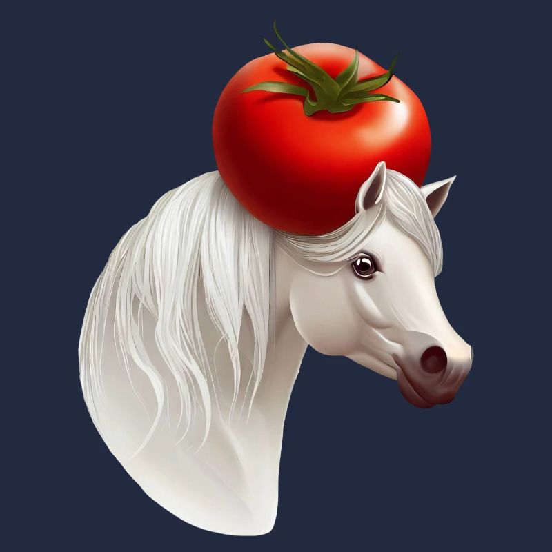 Tomatenkopf-Pferd