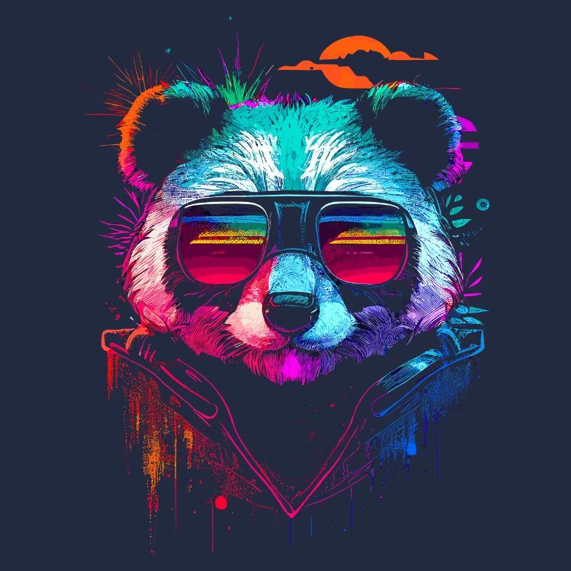 Hipster panda