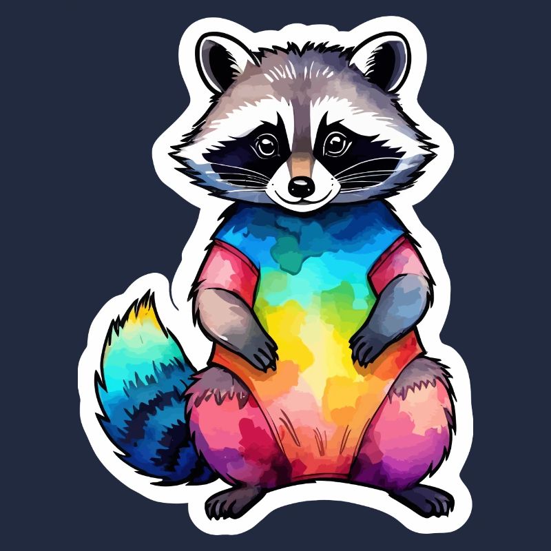 Waschbär Wasserfarben Illustration