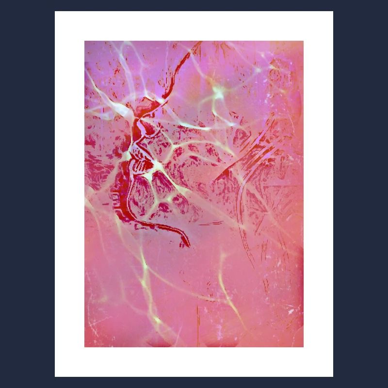 Abstract Pink Reflections