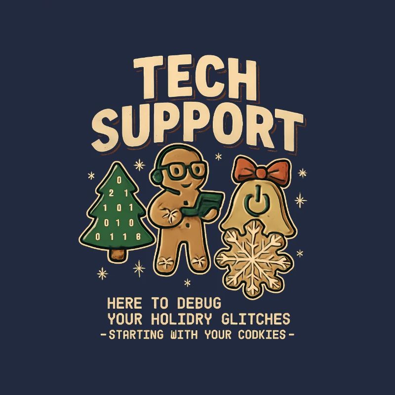 Vintage Technischer Support Retro IT Weihnachten