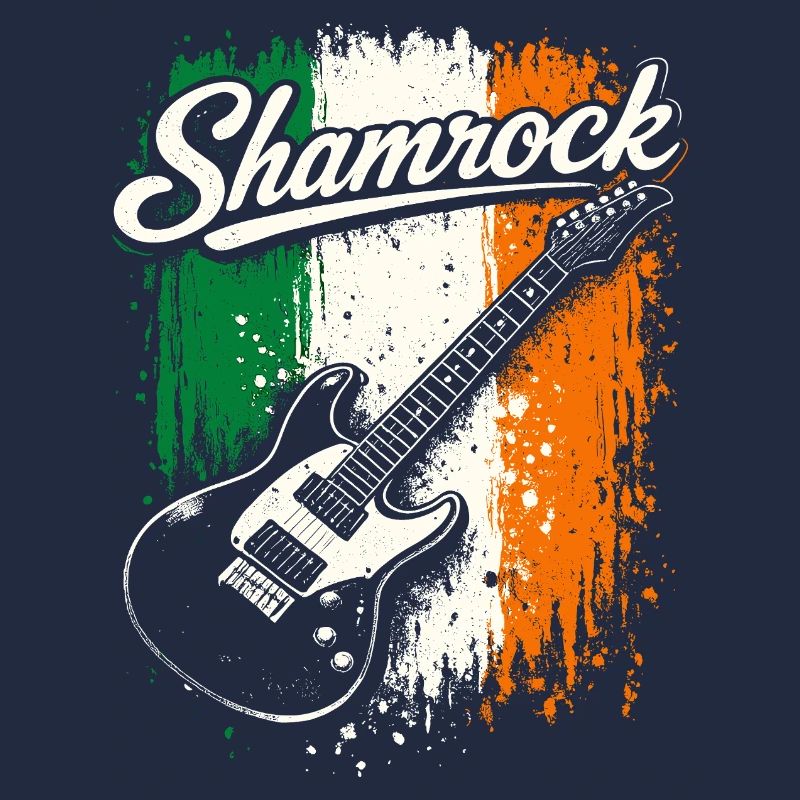 St Patrick E-Gitarre Irish Flag Rock