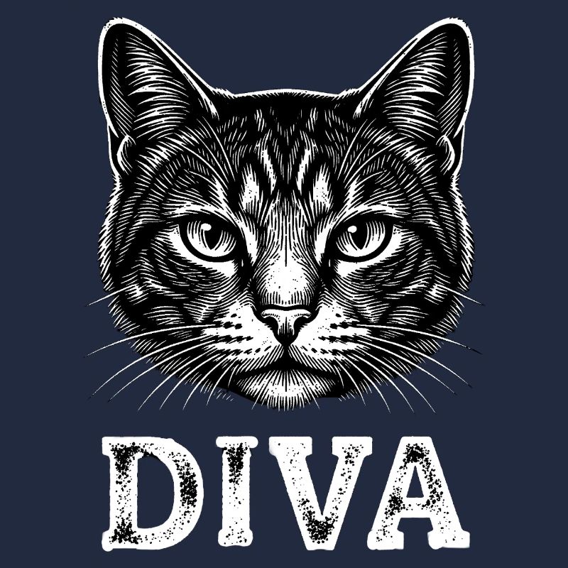 Diva Cat – Motif élégant du chat