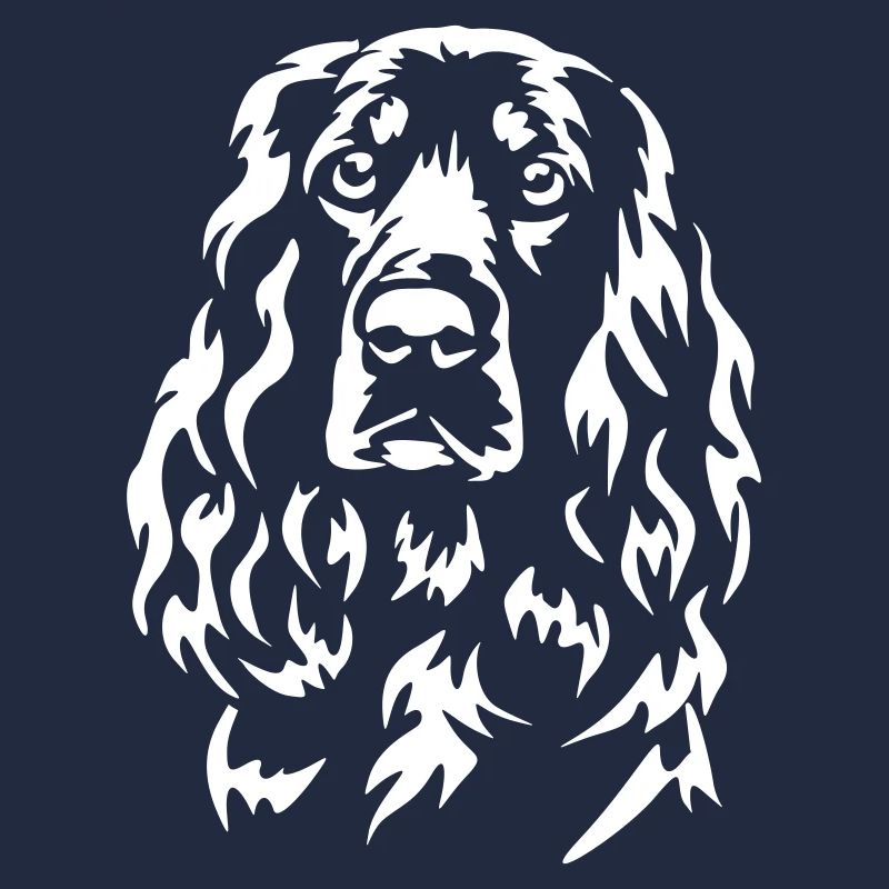 Field Spaniel Head "Black Edition"