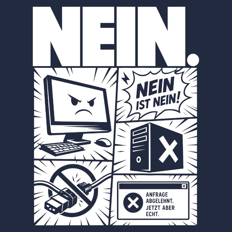 Nein ist Nein Computer IT Design